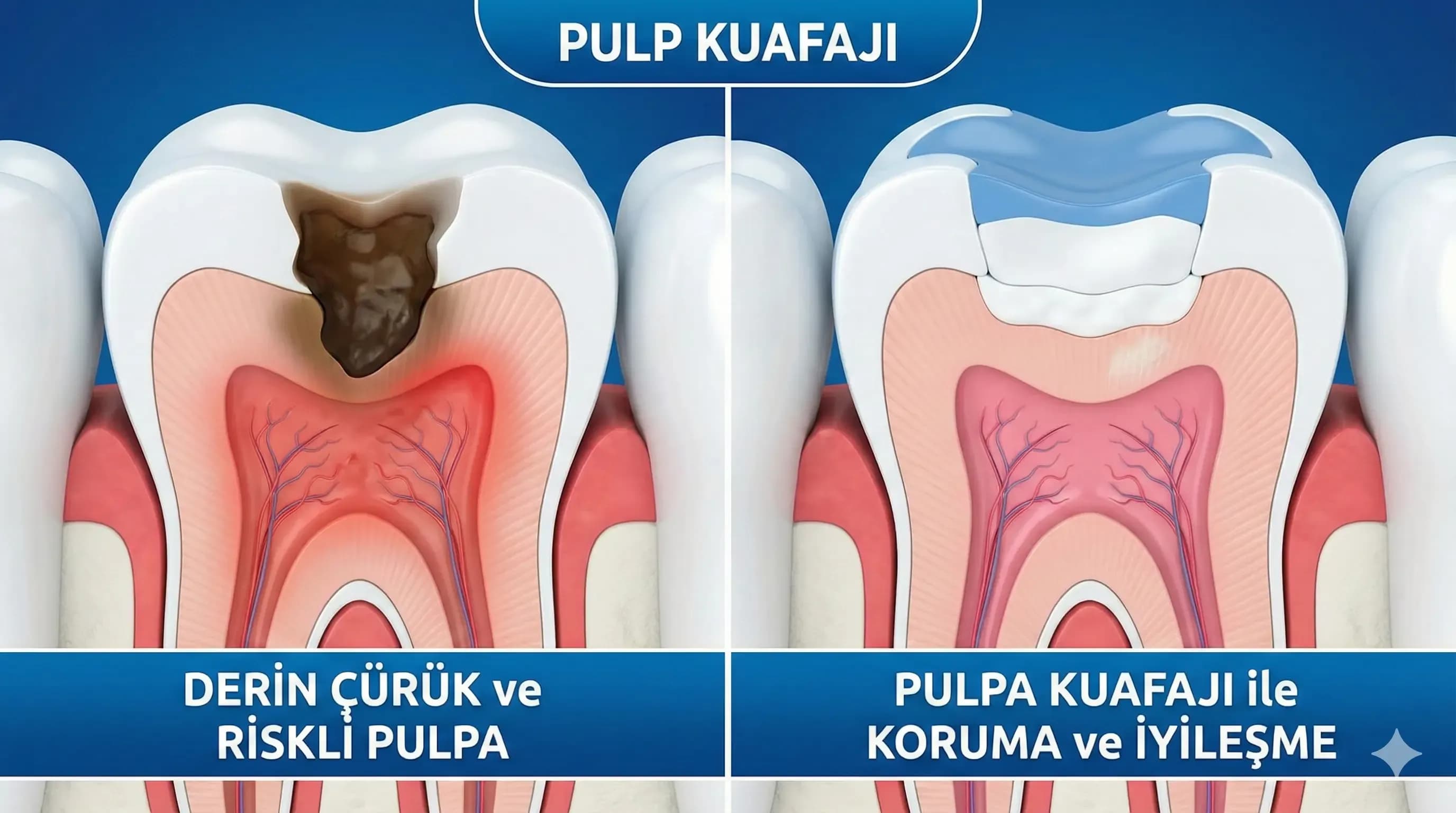 Diş Canlılığını Koruma Tedavileri (Pulpa Kuafajı) - Mercan Diş Ereğli