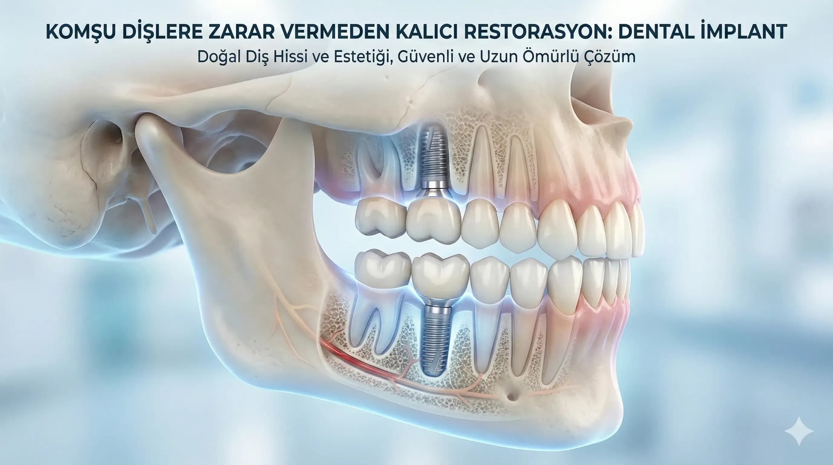 Tek Diş İmplant Tedavisi - Mercan Diş Ereğli
